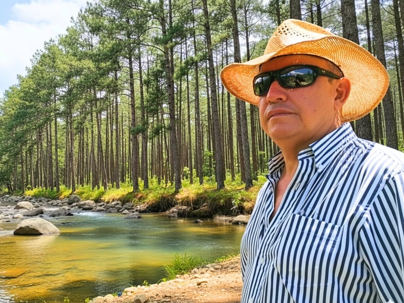 Nery Roberto Murillo — Founder of Forestal MT, in the pine forests of Olancho