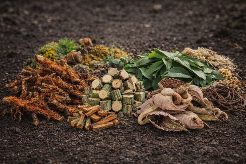 Wildcrafted herbs drying in shade in Olancho, Honduras — Forestal MT traditional sourcing